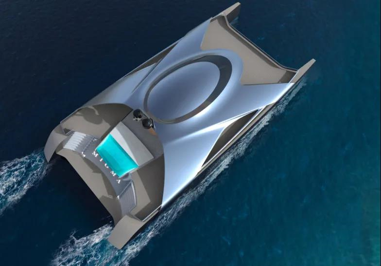 180英尺新能源游艇Migma项目真敢想，海上UFO？