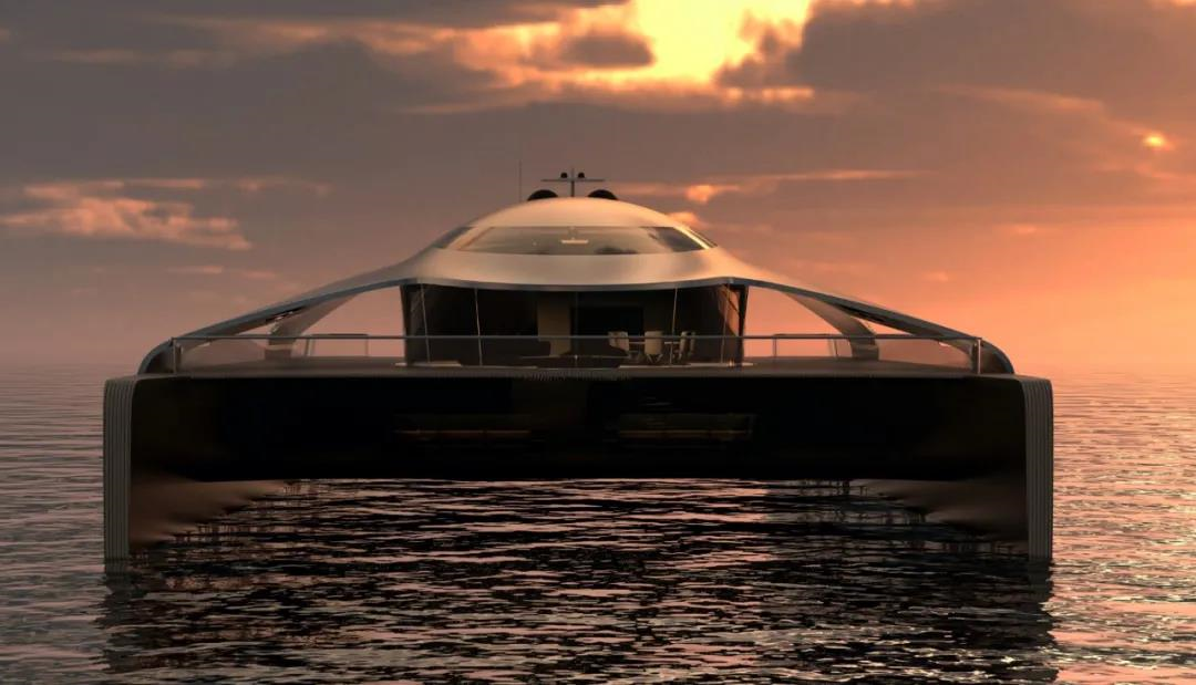180英尺新能源游艇Migma项目真敢想，海上UFO？