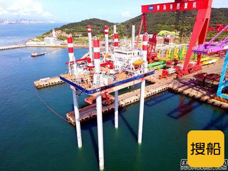 武汉船机总包建造“中国三峡101”平台圆满完成升降试验