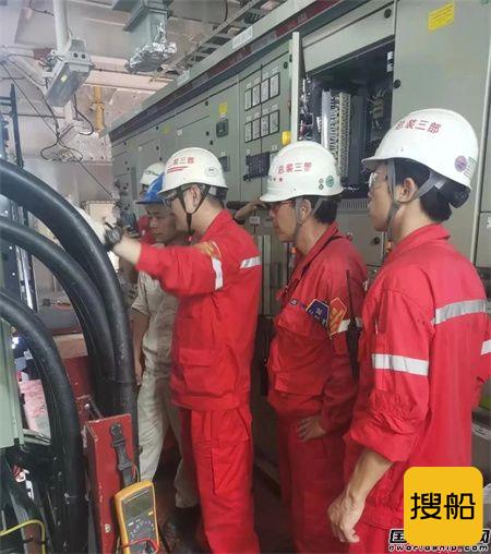 外高桥造船第三艘FPSO项目H1498船实现应急发电机动车