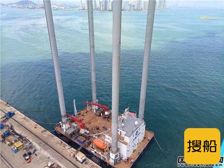 “中国三峡101”海上风电自升式勘探试验平台完成安装