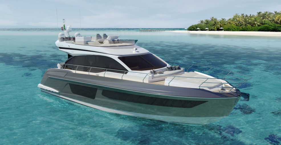 阿兹慕飞桥系列最新杰作Azimut 53 Fly,优雅诠释梦想乐章,