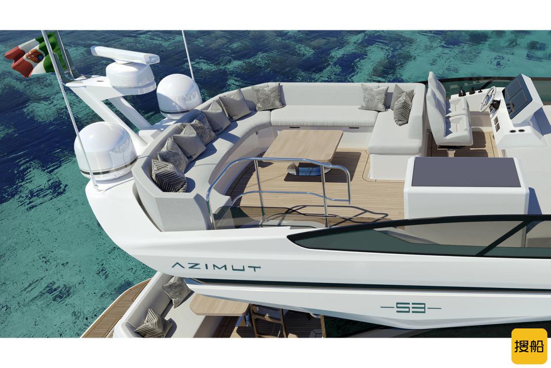 阿兹慕飞桥系列最新杰作Azimut 53 Fly,优雅诠释梦想乐章,