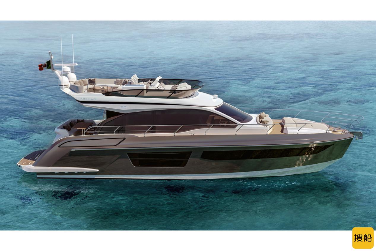 阿兹慕飞桥系列最新杰作Azimut 53 Fly,优雅诠释梦想乐章,