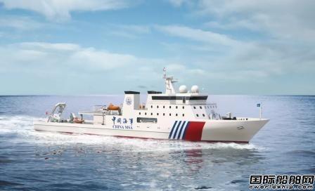 江南造船建造中国首艘深远海大型专业海道测量船首制分段完工