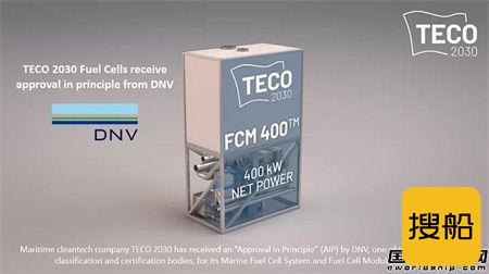  TECO 2030船舶氢燃料电池系统获DNV原则批复,