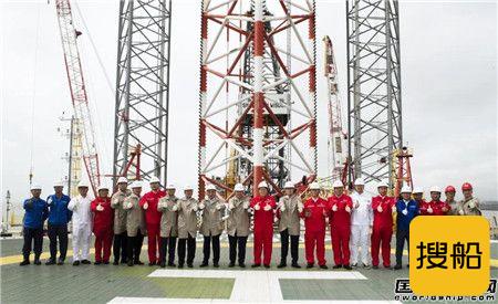 外高桥造船交付CJ46型自升式钻井平台“国智”号,