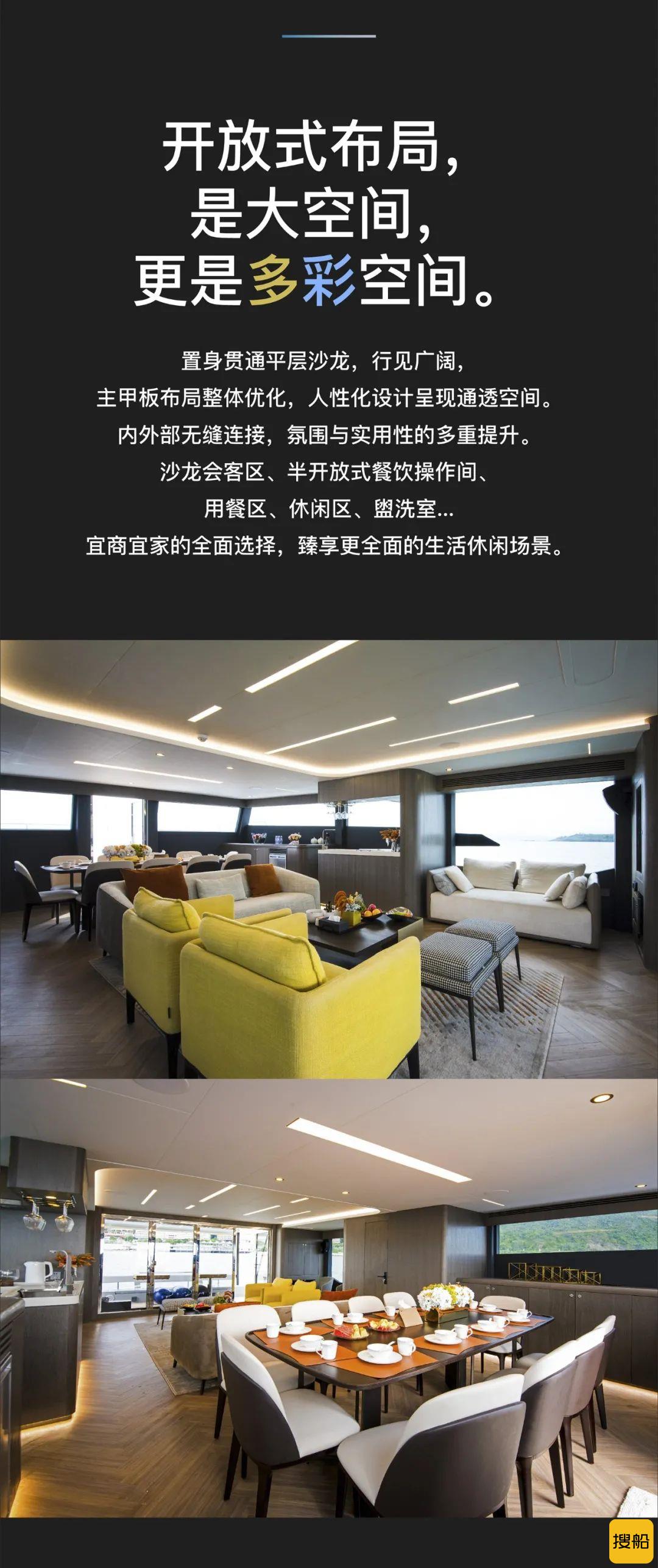 订单不断!全新莫阿娜双体动力艇CITI 55,
