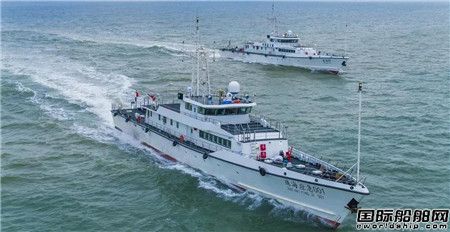  江龙船艇承建两艘国家海关总署49米缉私艇成功试航,