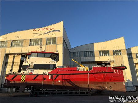  达门技术合作伙伴欧伦船业交付第6条斧式船艏风电运维船,