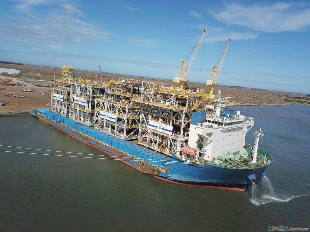 中远海运工程圆满完成MODEC FPSO系列模块巴西运输项目
