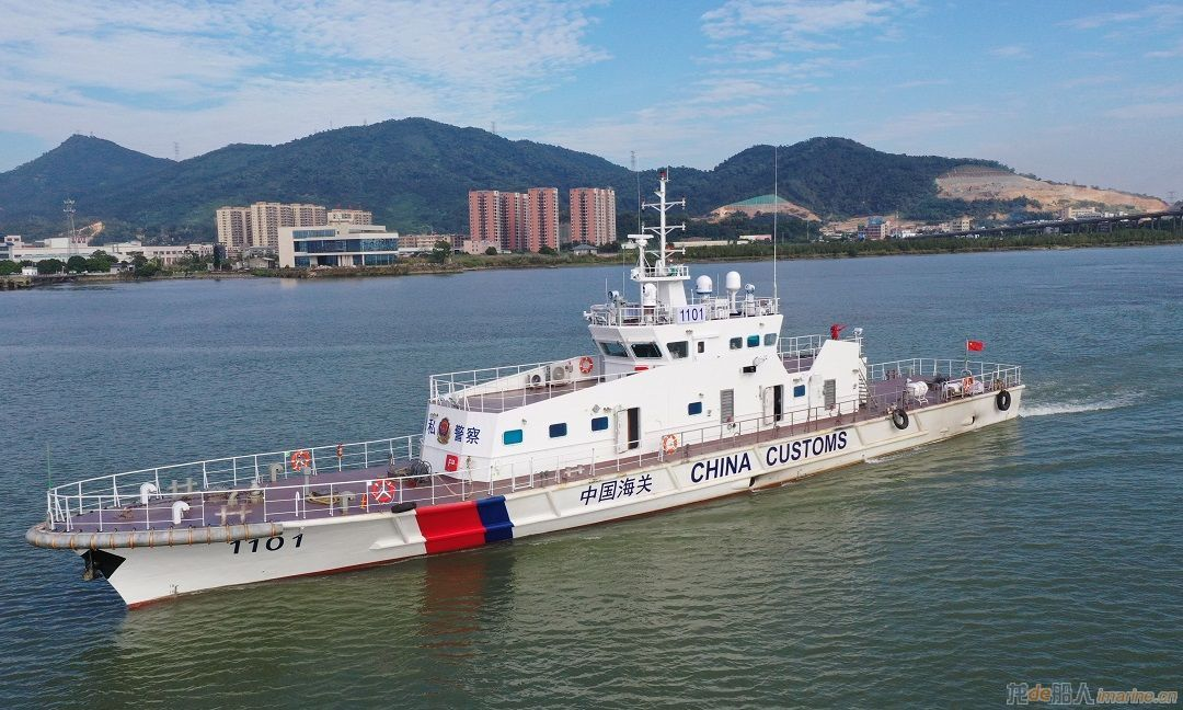 江龙船艇承建国家海关总署两艘49米缉私艇完成验收交接