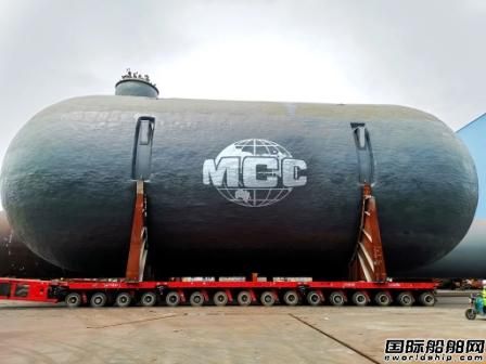  中国一冶承接整船LNG船罐工程助力我国首艘双燃料多用途气体船,