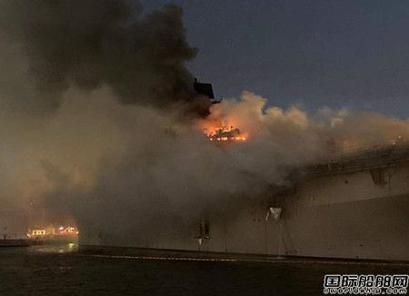  俄罗斯北方造船厂起火5人受伤,