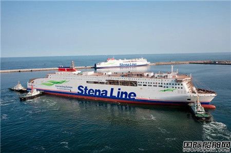 威海金陵为Stena建造第八艘高端客滚船下水,