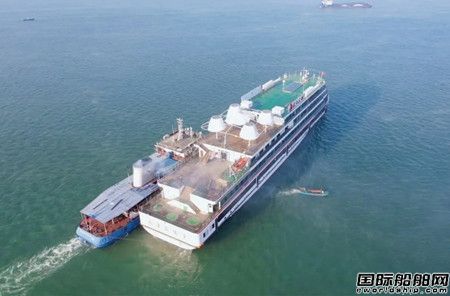 鑫汇船舶建造全球载电量最大纯电动游轮“长江三峡1”号完成舾装离港,