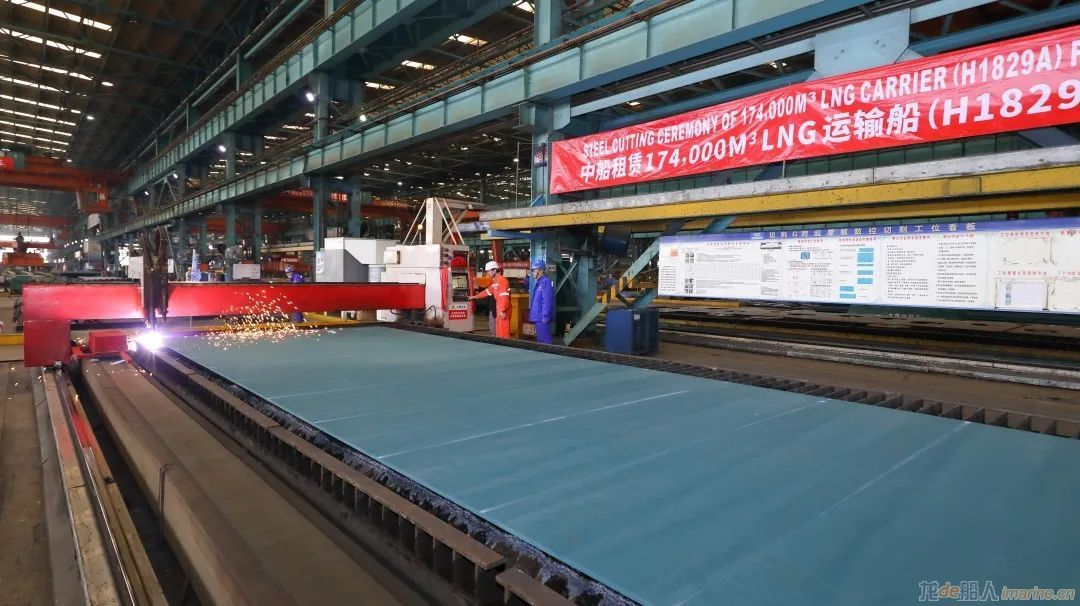 中船租赁第三艘17.4万方LNG运输船开工建造