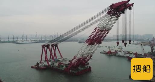 海上巨无霸浮吊“德浮3600″吨起重船介绍