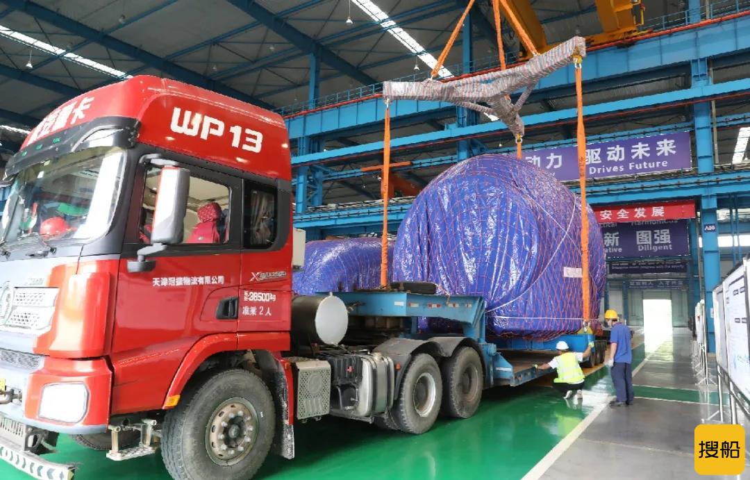 东方风电越南长海海上风电项目首批机组发运集港