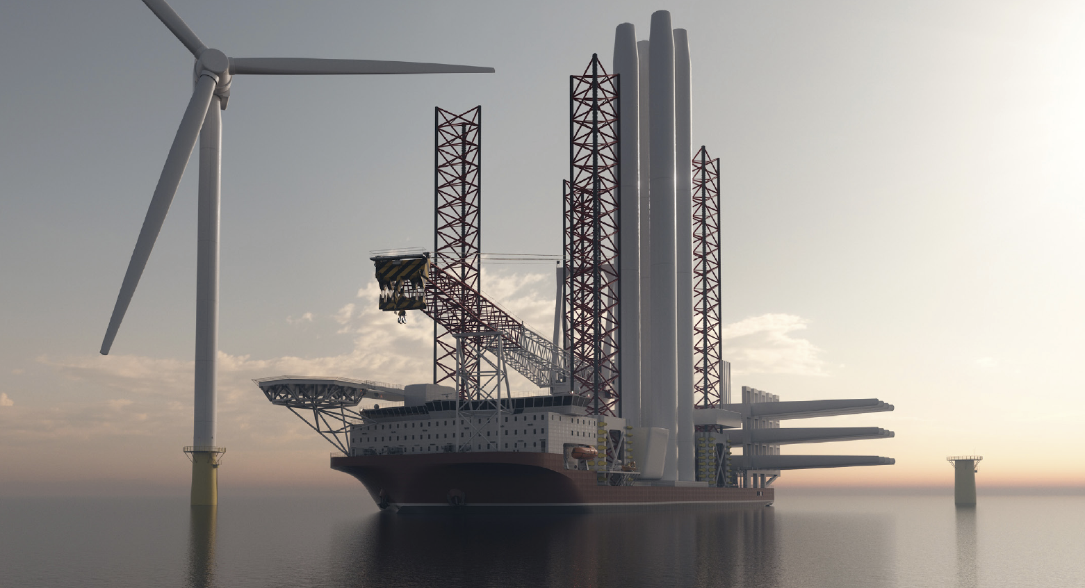 丹麦设计公司推出新一代14MW风电安装船