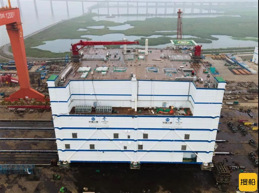 江苏如东H6海上风电项目100根单桩基础施工全部完成