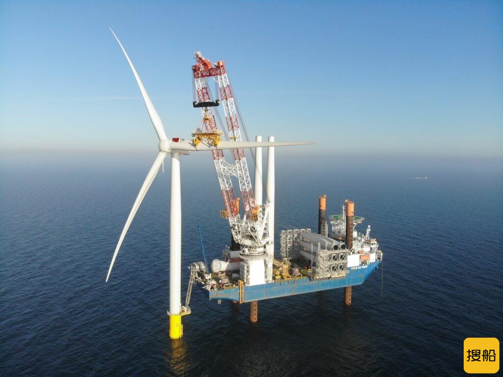 丹麦最大海上风场最后一台风机安装完成