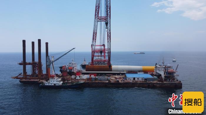 华能大连庄河海上风电场址Ⅳ1项目全面进入海上施工阶段