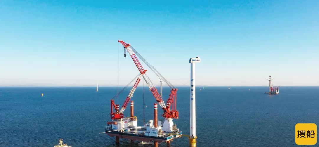中国海装8MW平台首台机组下线