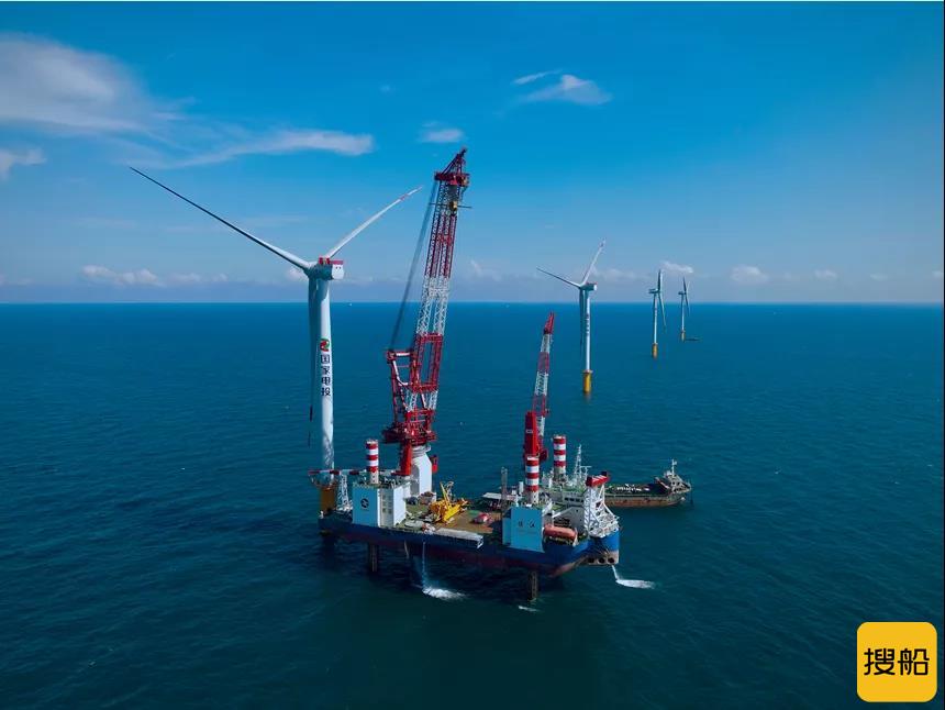 揭阳神泉一海上风电项目（标段Ⅰ）完成全部风机吊装