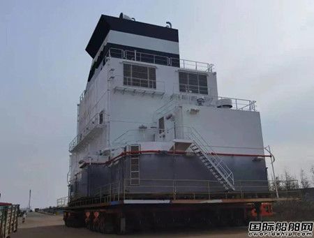  外高桥海工月交付八个上建总段创下历史新纪录,