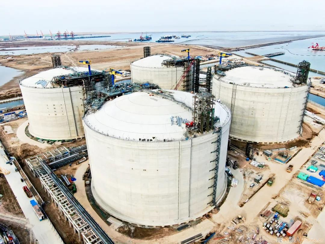 中国海油盐城“绿能港”6座液化天然气储罐完成承台浇筑