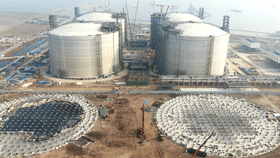 中国海油盐城“绿能港”6座液化天然气储罐完成承台浇筑
