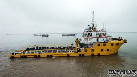  航通船业一艘60.5米锚作供应船完工交付,