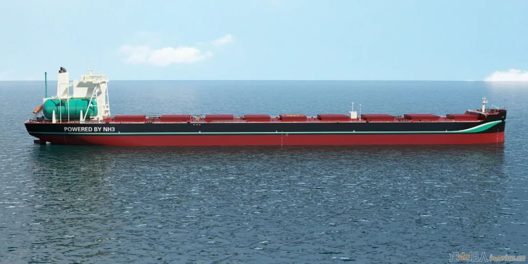 大船集团新研发的液氨动力21万吨散货船设计方案获劳氏船级社原则性认可