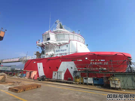  东南造船首次尝试拖带出口交付一艘78米平台供应船,