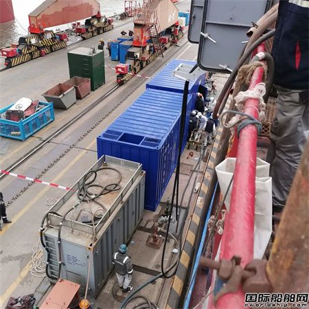  威海科技“海盾”高压岸电系统首次以厂内联电方式通过船级社验收,