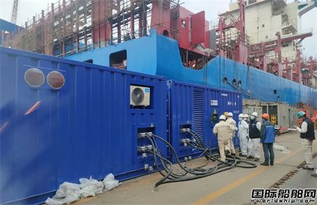  威海科技“海盾”高压岸电系统首次以厂内联电方式通过船级社验收,