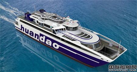  江龙船艇开工建造普陀环岛客运22标准车位滚装客船,