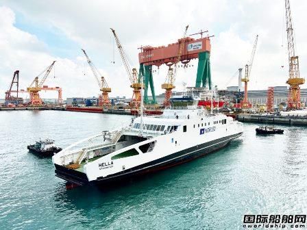 进军新市场!胜科海事交付首艘零排放客滚船,