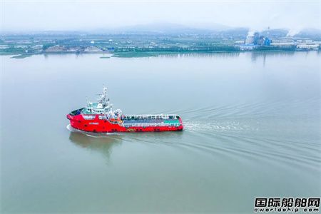  国海公司管理平台供应船“国海民丰”轮交付中海油服,