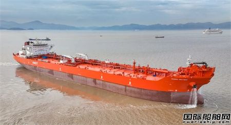 舟山中远海运重工15 4万吨穿梭油轮N786试航凯旋,