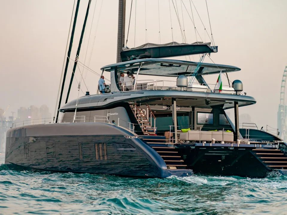 Sunreef Yachts发布太阳能电动双体帆船Sunreef 80 Eco:绿色游艇的解决方案