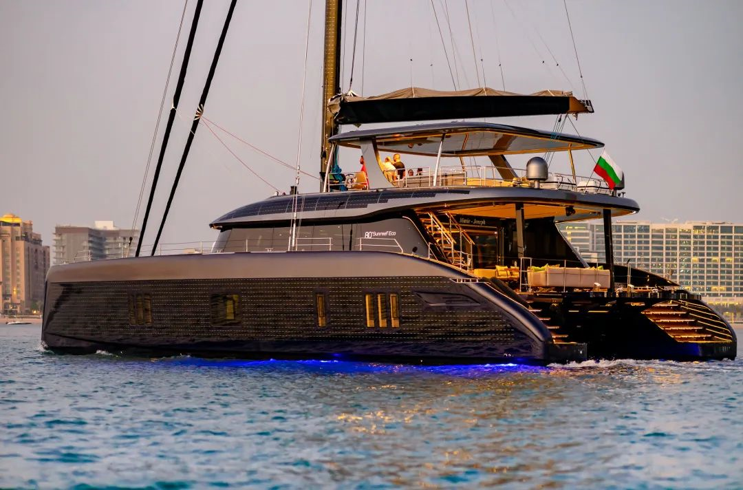 Sunreef Yachts发布太阳能电动双体帆船Sunreef 80 Eco:绿色游艇的解决方案