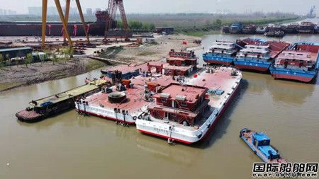  皖南造船建造安徽首批水上应急救援工程船下水,