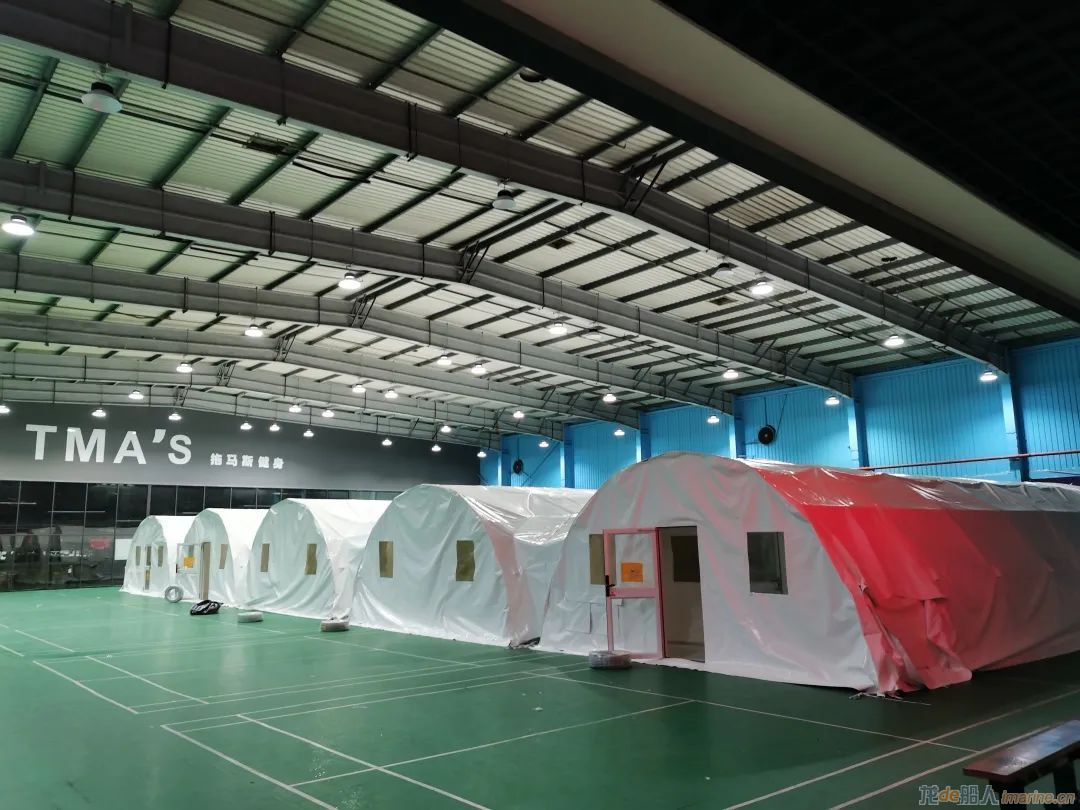 振华重工火速援建气膜方舱