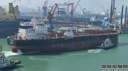 北海造船交付首艘5万吨成品油化学品船“中船浙江”号