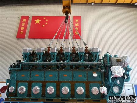  沪东重机12MV390一号柴油发电机组正式发运,