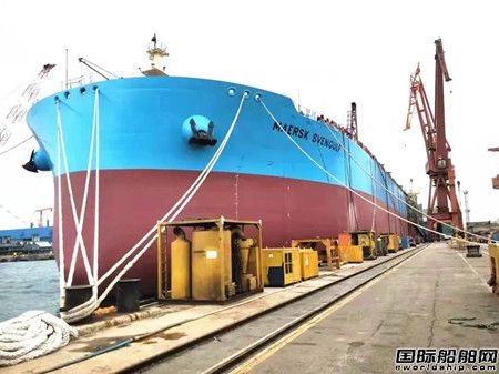 大船集团为马士基油轮建造11 5万吨油船6号船试航,