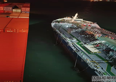  太平船务“Kota Megah”号新加坡港测试船用生物燃料,