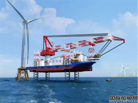  大洋海装1600吨自升自航式海上风电安装平台开工,